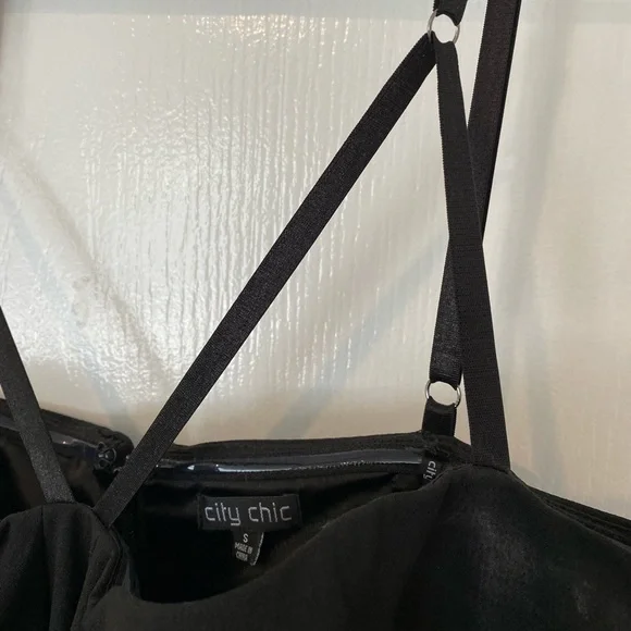 CITY CHIC | Beautiful Black Sexy city chic dress M - Picture 5 of 10